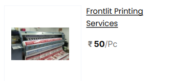 Frontlit Printing Services